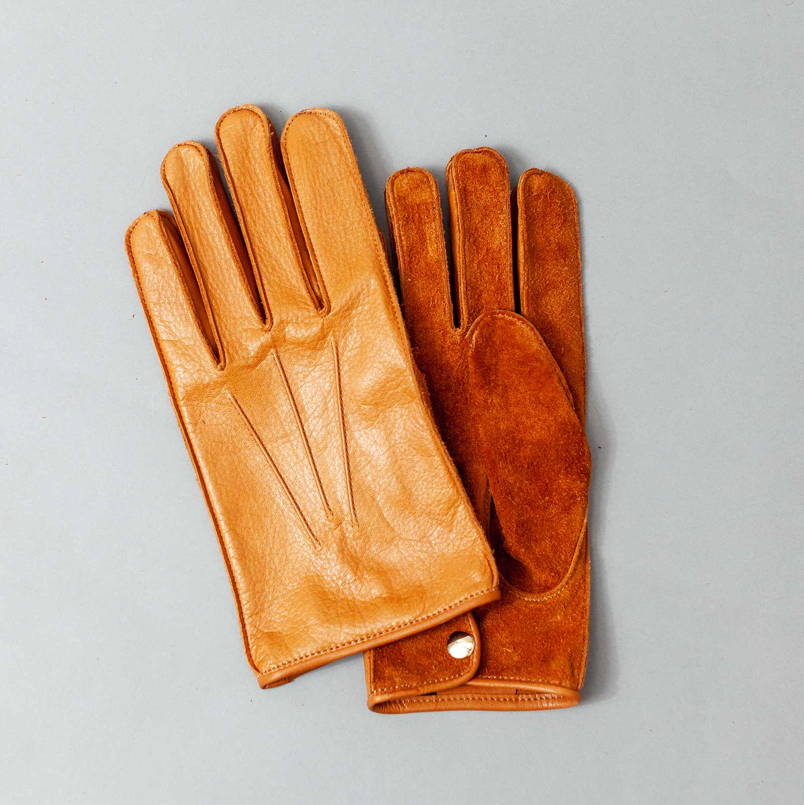 216cm【カシミヤ】WASHABLE LEATHER GLOVES-[BUSINESS]