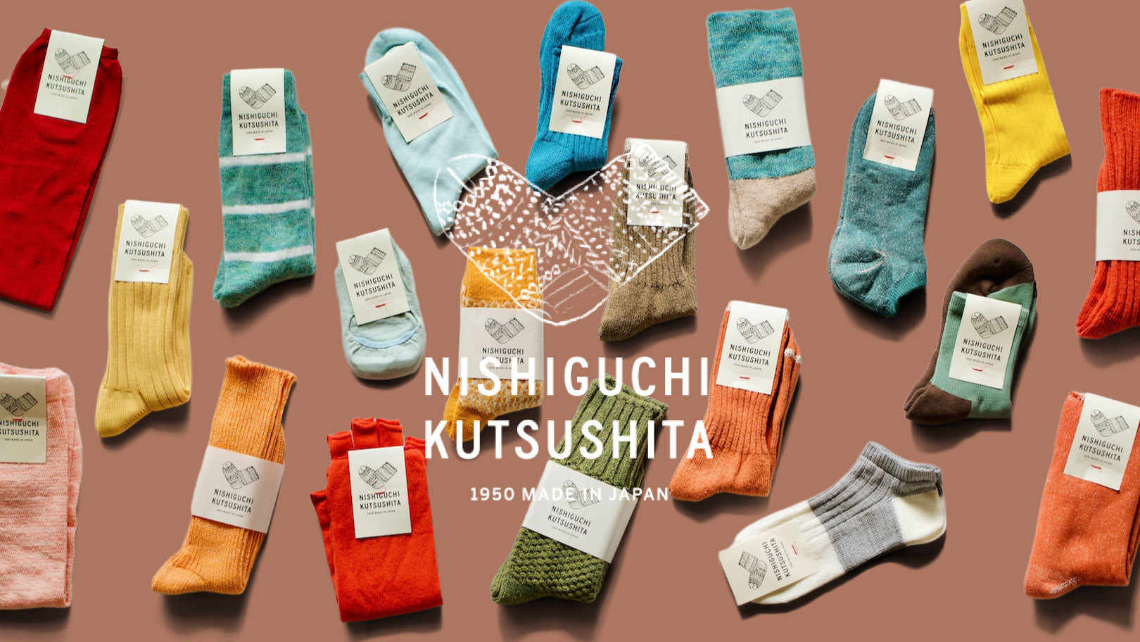 ホリデーギフトに最適。ニシグチクツシタのポップアップ