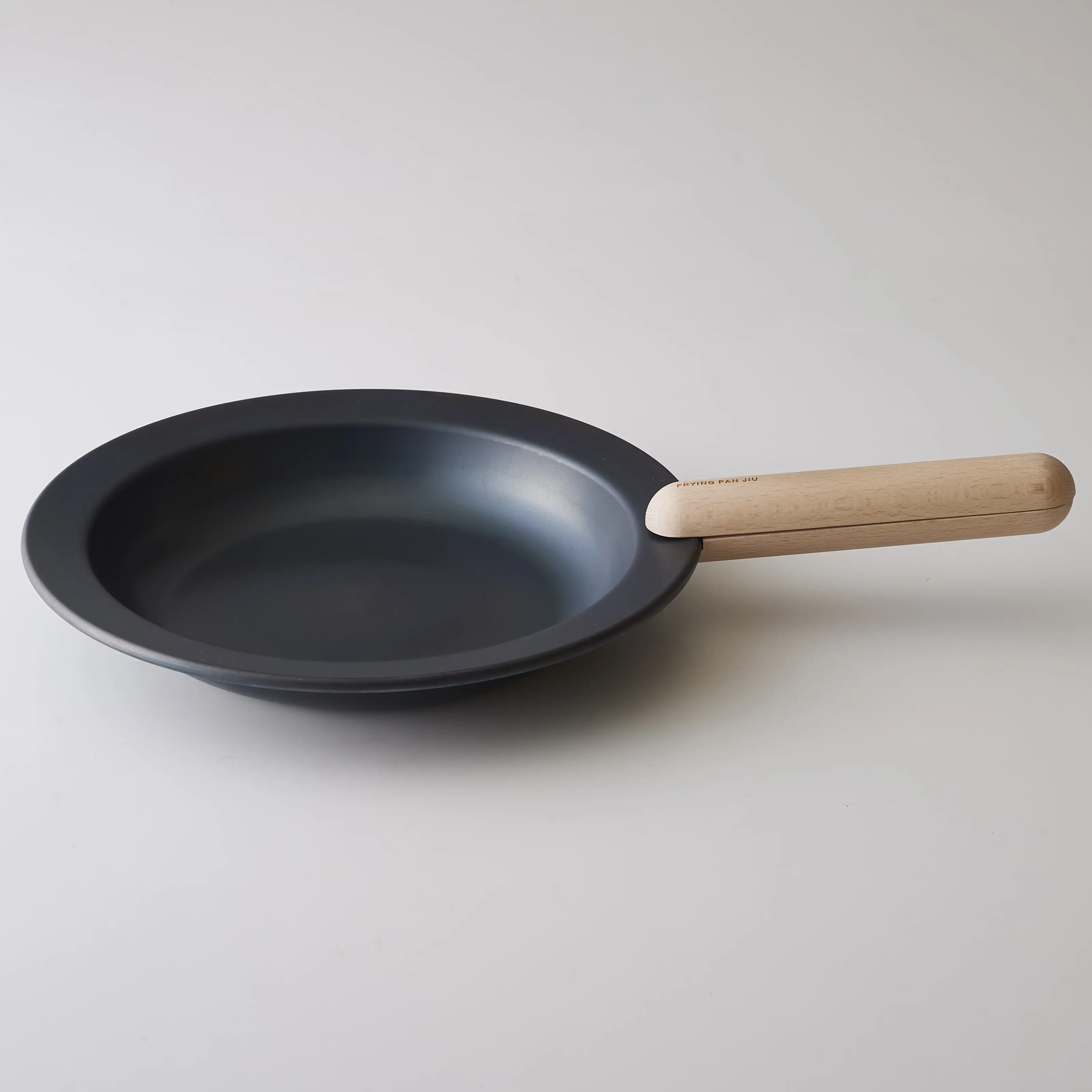 Frying pan juu L size handle set / beach (beech wood)