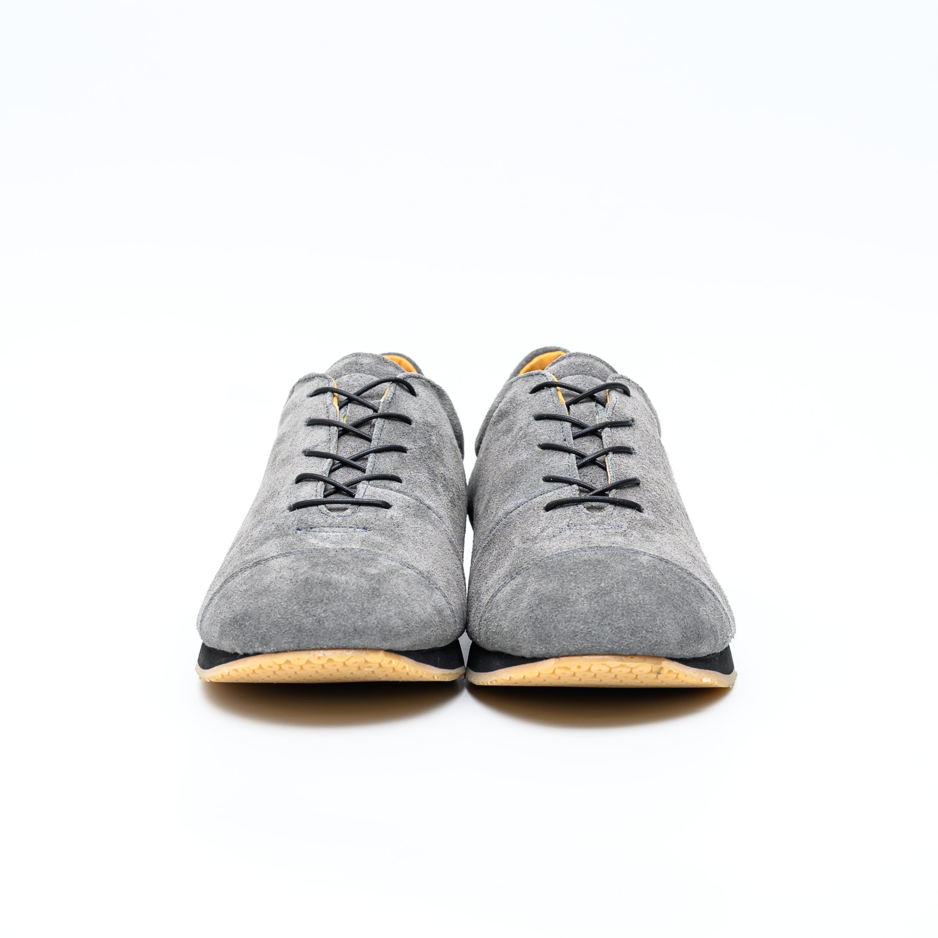 おかっぱ-ダークグレー-ブラックソール-幅広で歩くための日本製レザー