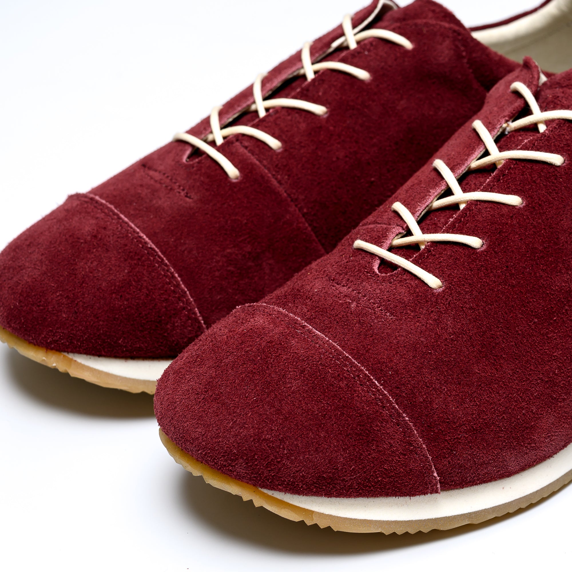 ぴーおか おかっぱ-小豆-幅広で歩くための日本製レザースニーカー-blueover