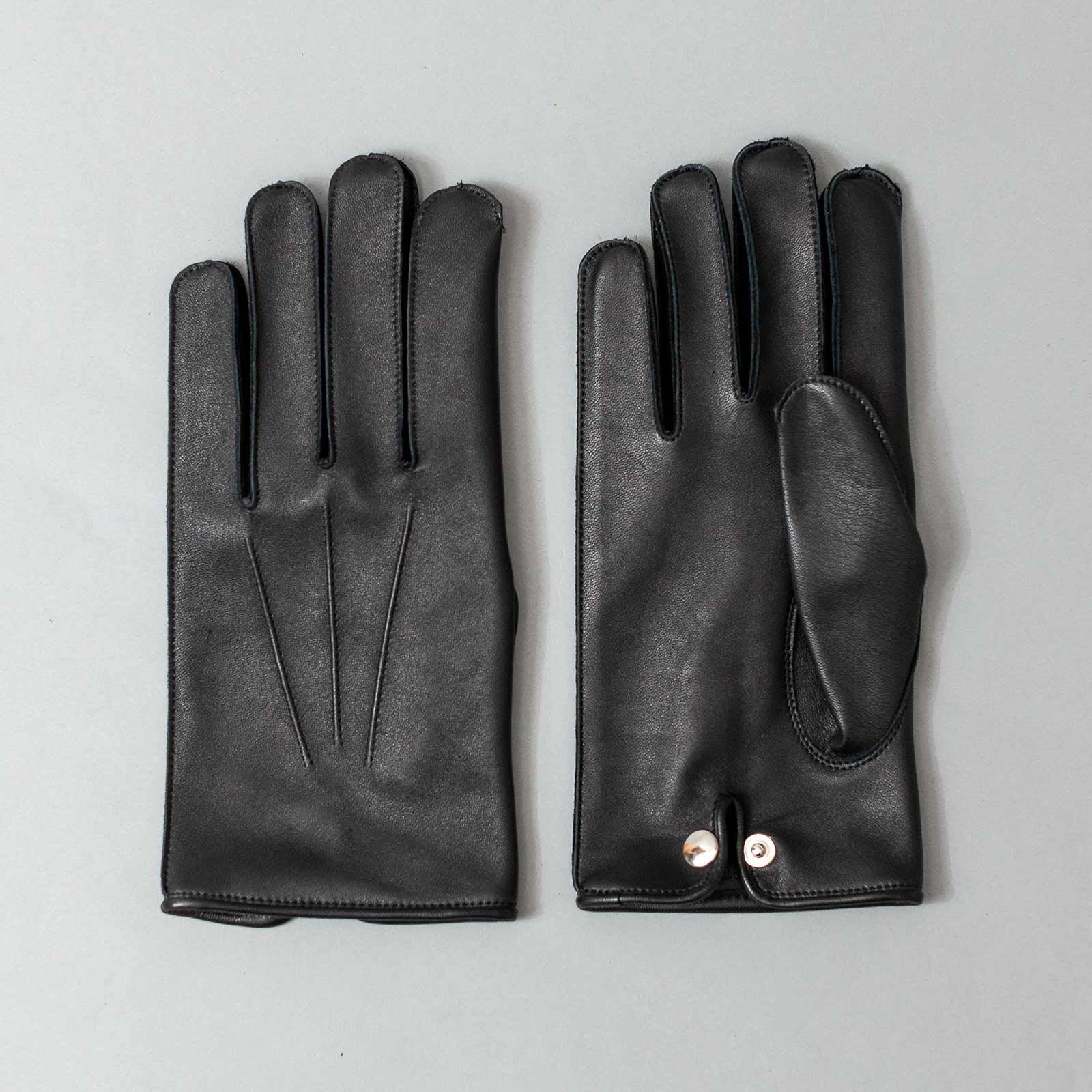 レザー 革手袋 ブラック ２４cm Mサイズ - 手袋